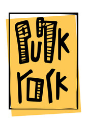 Music festival lettering