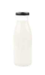 Bottle of milk isolated