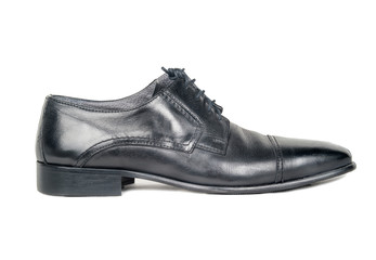 Black leather shoes