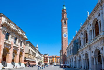 Vicenza and the works of the architect  Andrea Palladio - obrazy, fototapety, plakaty