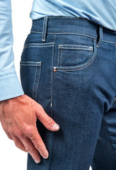 Mens jeans close-up