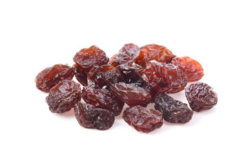 raisin on white background