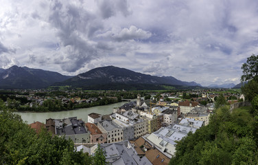 Fototapeta na wymiar Rattenberg Panorama