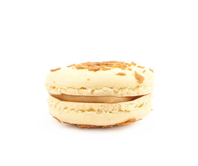 Sweet macaroon confection isolated