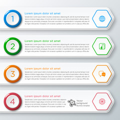 Infographics Web Banner & Label Design 