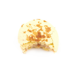 Sweet macaroon confection isolated