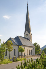 Fototapeta na wymiar Balderschwang - Kirche - St. Anton - Allgäu