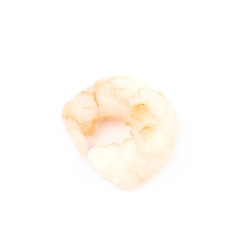 Canned shrimp isolated