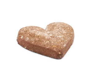 Chocolate ginger cookie isolated