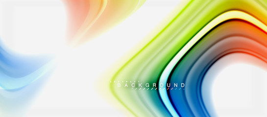 Rainbow fluid colors abstract background twisted liquid design, colorful marble or plastic wavy texture backdrop, multicolored template for business or technology presentation or web brochure cover