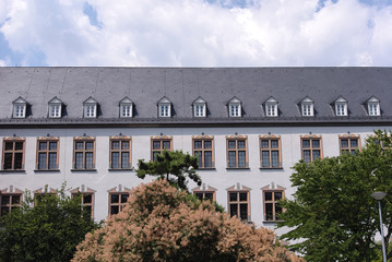 Fototapeta na wymiar Street photography. Electoral Palace in Trier, Germany