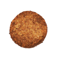 Vegan carrot schnitzel isolated