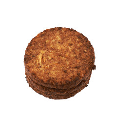 Vegan carrot schnitzel isolated