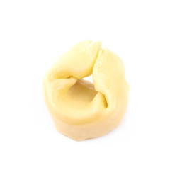 Fototapeta na wymiar Single ravioli pasta isolated