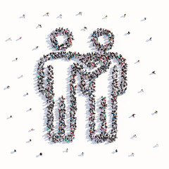 Many people people form friends