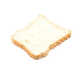 Sliced white bread isolated