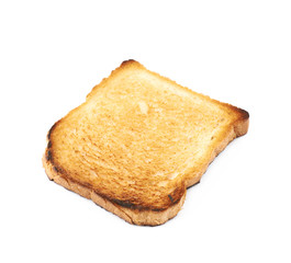 Toasted white bread isolated