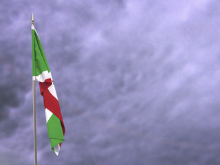 Fototapeta premium Flag of Burundi hanging down dangling