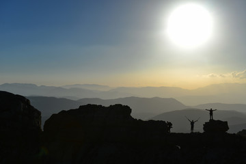 unique mountain views and passionate mountaineers
