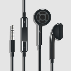 Obraz premium Earphone black