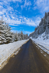 Obraz premium Winter road