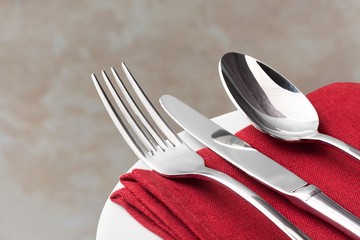 Cutlery on the table