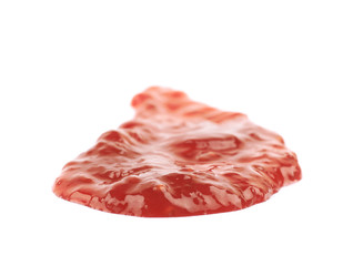 Splash of jam isolated