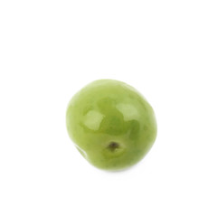 Single olive isolated