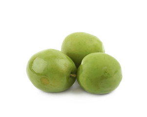 Pile of olives isolated