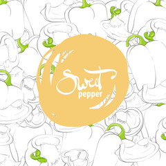 fresh peppers background