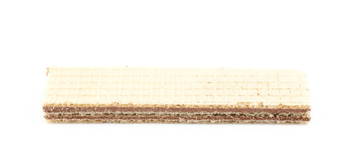 Chocolate wafer isolated