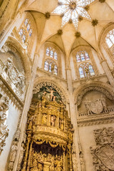 Chapel of the Constable in the Burgos Cathedral, Spain. The Burgos Cathedral is a UNESCO World Heritage Site.