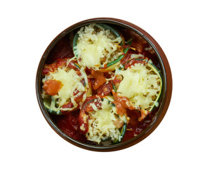 Cheesy Chicken Zucchini Roll-ups