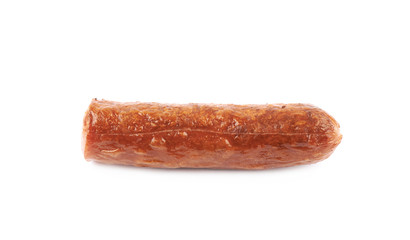 Cooked hot dog sausage isolated