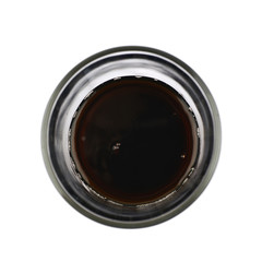 Tall glass of cola isolated