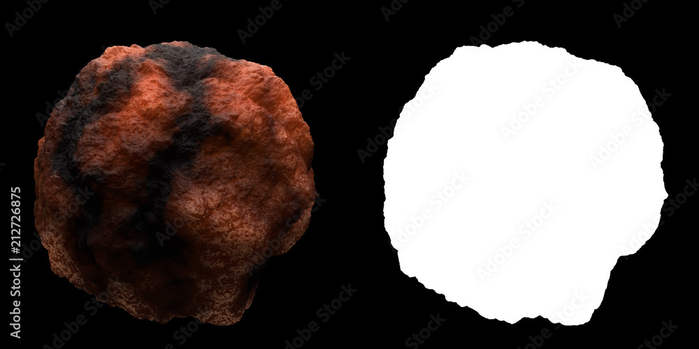 Poster 3d render abstract organic shape with strong displacement. isolated deformed geometry with detail su