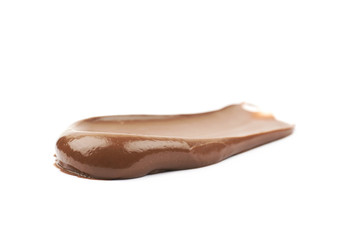 Spread chocolate cream butter isolated