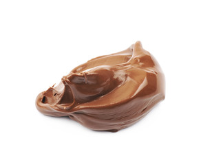 Spread chocolate cream butter isolated