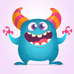 Funny cartoon monster 