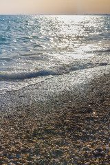 Beach on a Sunny summer day during sunset
