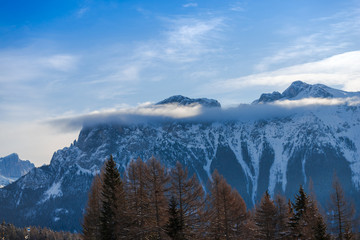 Fototapeta na wymiar Amazing landscape with Dolomites Mountains