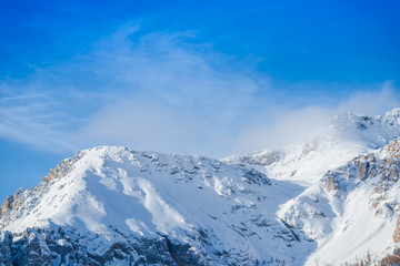 Amazing landscape with Dolomites Mountains