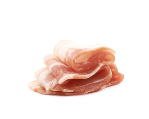 Raw bacon composition isolated