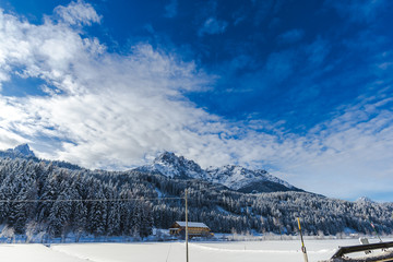 Fototapeta premium View in The Alps mountains 