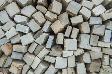 Sliced stone blocks for building, Pokhara, Nepal