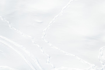 Obraz premium Snow traces in Dolomites Mountains