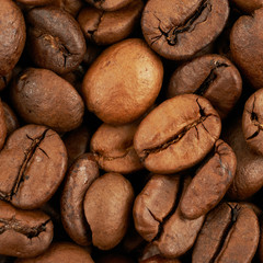 Surface coated with the coffee beans