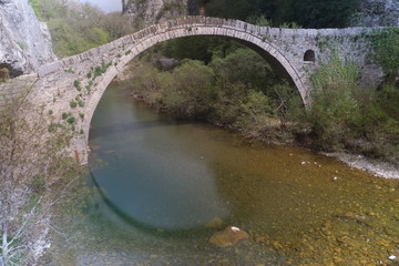 Fototapeta na wymiar Zagori stone bridge.