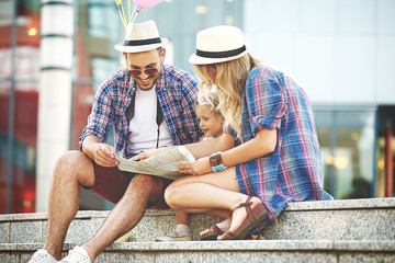 Family Enjoying Traveling