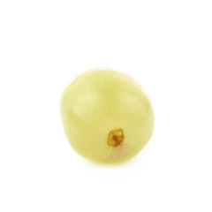 Single white grape isolated
